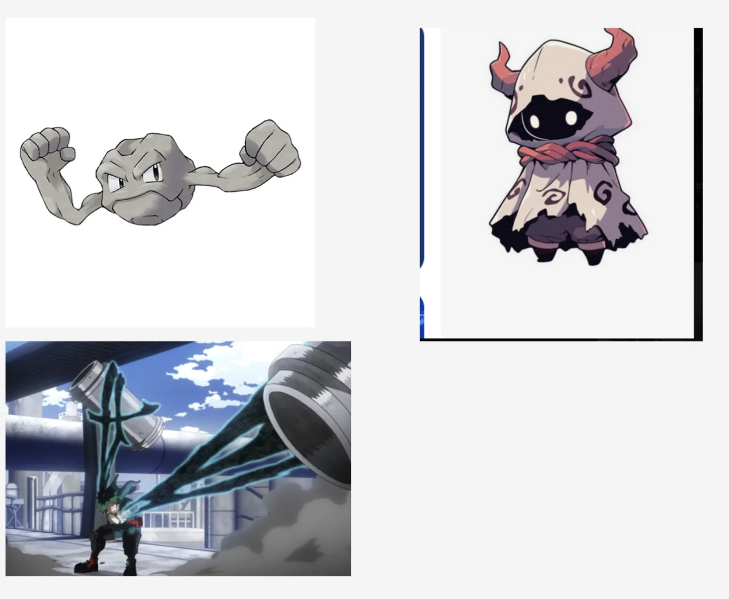 Character and creature references that did not survive scope cuts