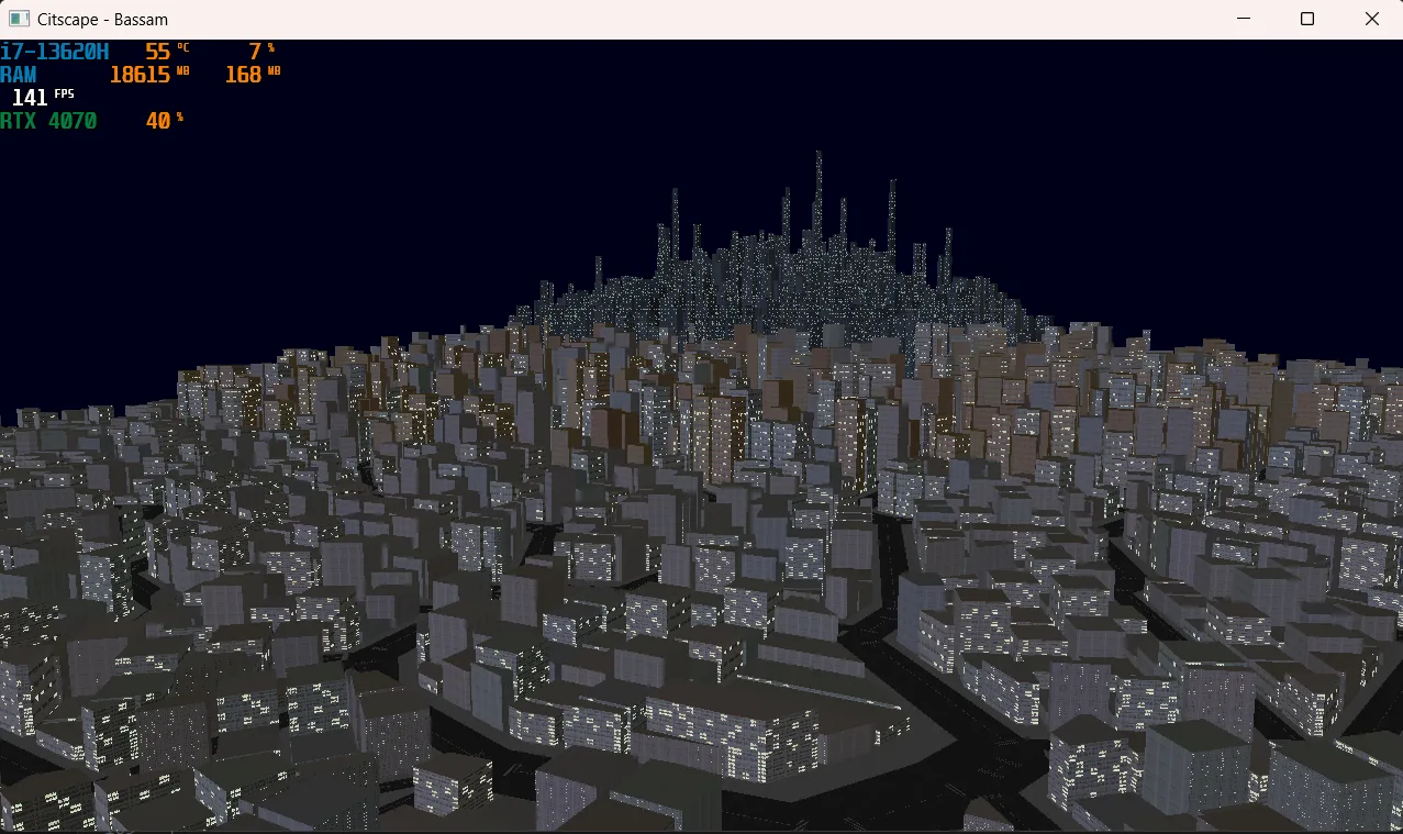 OpenGL Cityscape screenshot